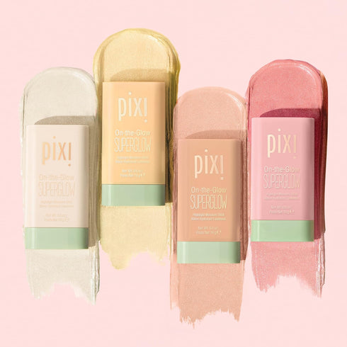 Pixi On-the-Glow SuperGlow - GlidedGold, Hydrating Gel-Cream Highlighter with Ginseng, Aloe Vera & Fruit Extracts, For Cheeks & Brow Bones, 19g / ...