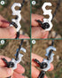 NACETURE Aluminum Alloy Rope Tensioner Camping Tent Guyline Cord Adjuster Camping of Gear for Camping, Hiking, Backpacking Ultralight Tent Stakes ...