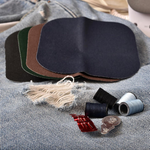 6Pcs Iron on Patches for Clothing Repair 3"x4-1/4" Fabric Patch Cotton Decorating for Clothes Pants Bag, Cream...