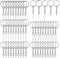 50pcs Silver Key Chain Rings Kit Flat Metal Split Key Rings with Chain and Jump Rings Key Chain Rings Accessories for Jewelry Key Rings Crafts Jew...