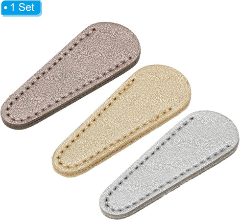 PATIKIL 2.6" x 1" Scissors Sheath, 1Set/3Pcs Polka Safety Scissors Cover Protector Leather for Sewing Lovers Embroidery Needlework Crewel and Sewi...