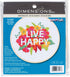 Dimensions 72-76107 Live Happy Needlepoint Embroidery Kit with 6" Bamboo Hoop......