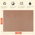 HTVRONT Teflon Sheets for Heat Press - 3 Pack Non Stick PTFE Teflon Sheet Reusable 12 x 16" Teflon Paper Heat Resistant Teflon Mat(Brown)...