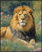 Posterizer 1 pcs- A lion lying in between flowers and grass-Art for Animal Lovers-Floral Botanical - Gift for Men Women Entrepreneur Teens-Living ...
