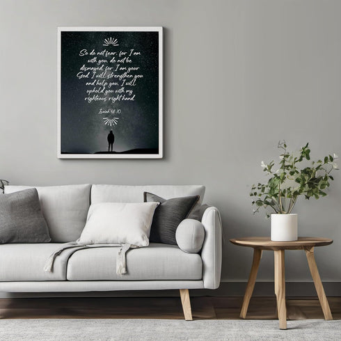 Posterizer 1 pcs-Do Not Fear, I Am With You-Isaiah Bible Verse-Quotes and Poems-Gifts for Christians - Decor for Church, Sunday School Classroom- ...