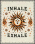 Posterizer 1 pcs-Inhale Exhale Boho Yoga Typographic Print-Quotes and Poems-Gift For Buddhism Meditation philosophy Fans- unframed wall art...