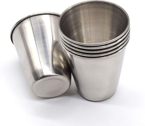 AUEAR, 6 Pack 2.3 Oz Stainless Steel Shot Glass Espresso Cups Barware Drinking Vessel for Bar Home Restaurant...