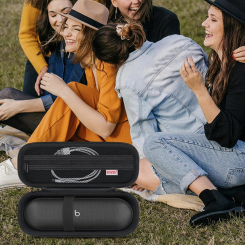 BOVKE Carrying Case Compatible with Beats Pill Wireless Bluetooth Speaker, Beats Pill Portable Speaker Holder Bag with Extra Mesh Pocket for Charg...