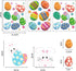 CCINEE Cute Easter Window Cling Stickers for Home Decoration,Bunny Easter Eggs Decals for Windows 12 Sheets...