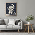 Posterizer 1 pcs- cute sci fi astronaut cat visiting other planets-Art for Animal Lovers-Comedy Art-Gift for Art Lovers-Living Room Bedroom Decor-...