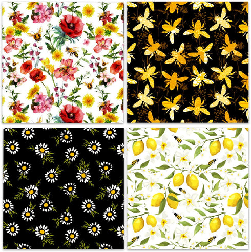 Scrapbook Paper, 24 Sheets Craft Scrapbooking Paper Pad 6"x6" Floral Scrapbook Paper Single-Side Print 160gsm Card Making Paper Supplies for Junk ...