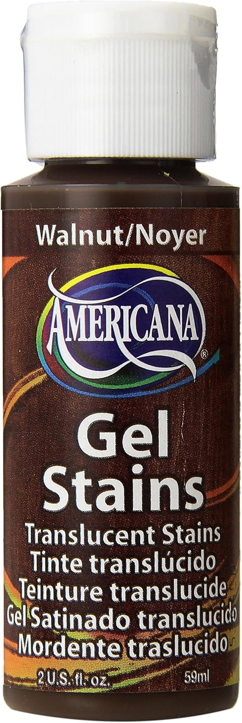 DecoArt Americana Acrylic Gel Stains Paint, 2-Ounce, Walnut...