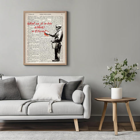 Posterizer 1 pcs-What we Do in Life Echoes in Eternity-Gladiator Russell Crowe-Movie & Cinema Art-Quotes-Gift for movie lovers-Decor for Home & Of...