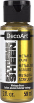 DecoArt 2 Ounce, Vintage Brass Extreme Sheen Paint, 2 Fl Oz (Pack of 1)...