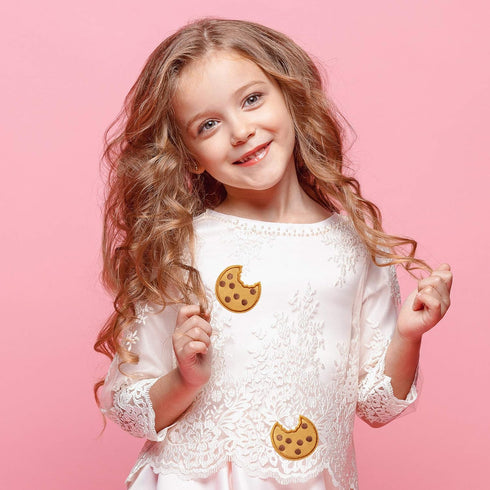 PAGOW 40Pcs Cookie Embroidered Patch for Clothing, Cute Cookie Iron on Stickers Suitable for Clothes Dress Hat Pants Shoes Curtain, DIY Cookie Emb...