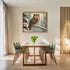 Posterizer 1 pcs-owl in nature-winter snowy scene in oil painting style-7-Art for Animal Lovers-Landscape & Nature Art-Decor for Home & Office- un...