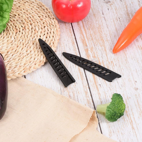 PATIKIL PP Safety Knife Cover Sleeves for 5" Utility Knife, 2 Pack Knives Edge Guard Blade Protector Universal Knife Sheath Portable for Kitchen, ...