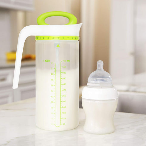 Munchkin Smart Blend Formula Mixing and Breast Milk Storage Pitcher, 24 Ounce, Green...