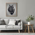 Posterizer 1 pcs- black and white gothic style owl print-Gothic Art-Art for Animal Lovers- Living Room Bedroom Decor- unframed wall art...