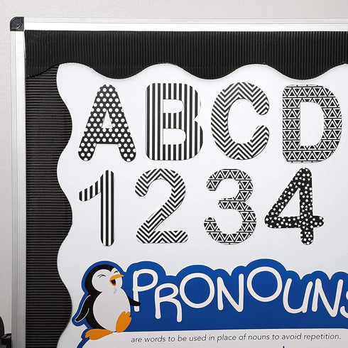 Juvale Bulletin Board Alphabet Letters and Numbers (144 Count)...