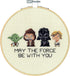 Dimensions 72-76143 Star Wars Family Counted Cross Stitch Kit, 14 Ivory Aida, 6" Diameter...