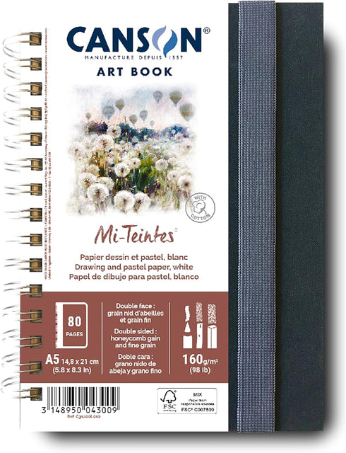 CANSON Art Book Drawing Notebook, White...
