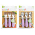 Munchkin® Raise™ Toddler Fork and Spoon Utensil Set, Rest Keeps Tip Off Table, BPA Free, 6 Pack, Purple...