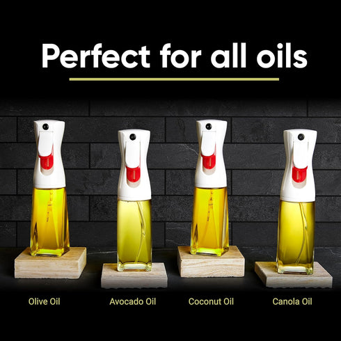 Olive Oil Sprayer For Cooking - Glass 200ml Olive Oil Spray Bottle For Oil Portion Control - Kitchen accessories Gadgets Oil Mister Spray Bottle F...