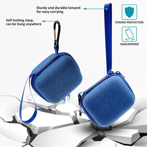 Hard Carrying Case and Silicone Skin Cover for YOTO Mini Screen-Free Bluetooth Audio Player, Compatible Accessories for Yoto Mini Make Your Own Ca...