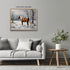 Posterizer 1 pcs-majestic horse in snowy winter scene-oil painting style-6-Art for Animal Lovers-Landscape & Nature Art-Decor for Home & Office- u...