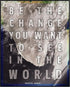 Posterizer 1 pcs-Be The Change You Want To See-Gandhi Quote-Quotes-Motivational & Inspirational Art-Gift For Buddhism Meditation philosophy Fans- ...