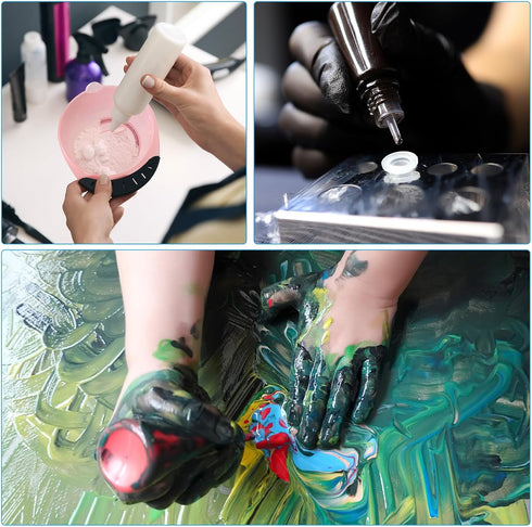 PATIKIL Twist Bottle Caps, 36Pcs 24/410 Squeeze Bottle Cap Replacement Caps for Glue Dispensing Bottles Dispensing Caps Paint Bottles, White...