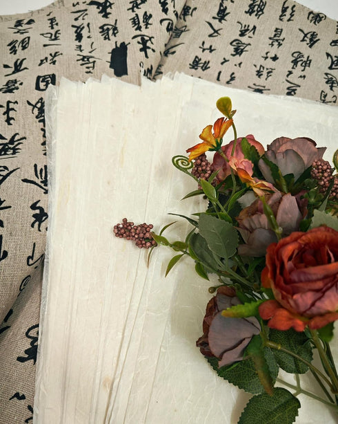 50 Sheets A4 Mulberry Paper Natural Fiber Rice Paper Art Decorative Paper Design Arts Origami Supplier Handmade Paper DIY Crafts....