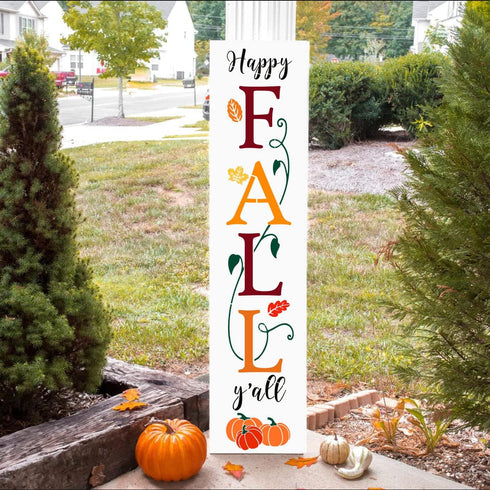 Fall Stencils for Painting on Wood Reusable Pumpkin Stencil Thanksgiving Drawing Templates Large Welcome/Happy Fall Y’All Porch Sign...