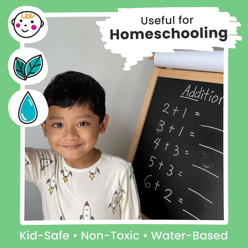 Chalkola White Chalk Markers - White Dry Erase Liquid Chalk Pens for Chalkboard, Blackboard, Window, Bistro, Car Glass, Board, Signs - 1mm Extra F...