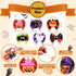 Frienda 64 Pieces Halloween Dog Hair Bows Halloween Dog Topknot Bows with Rubber Bands Pumpkin Ghost Bat Pet Hair Bows Puppy Grooming Bows Hallowe...