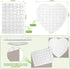 10 Sets Blank Sublimation Puzzle Jigsaw for Kids Rectangle Heart Shaped White DIY Custom Puzzle Heat Press Thermal Transfer Puzzle Pearl Puzzle Bl...