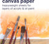 Strathmore 200 Series Canvas Paper, Tape Bound Pad, 9x12 inches, 10 Sheets (115lb/187g) - Artist Paper for Adults and Students - Oil Paint, Acryli...