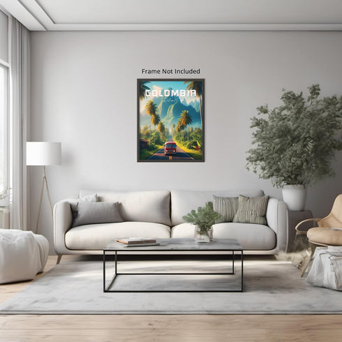 Posterizer 1 pcs-Salento Colombia Valle de Cocora Travel Poster-Adventure Wall Art-GIft for Men Women Teens-Decor for Home & Office- unframed wall...