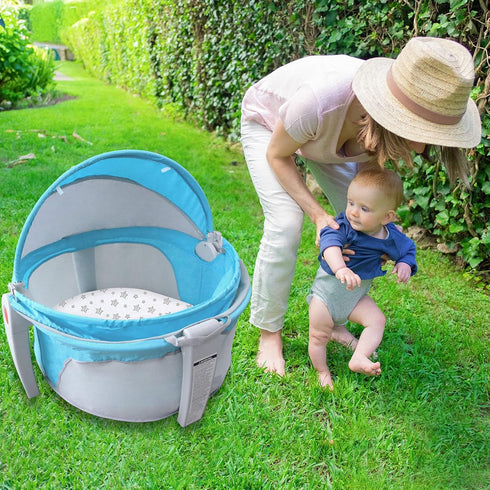 Bassinet Sheets Compatible with Fisher-Price On-The-Go Baby Dome, 2 Pack, 100% Jersey Knit Cotton Fitted Sheets, Breathable and Heavenly Soft, Gre...