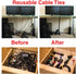 Cable Clips Black with 3M Adhesive, Multipurpose Small Wire Clamps for Cable Management and Cable Runs - 50 Pack Black Bundled with 10 Reusable Ca...