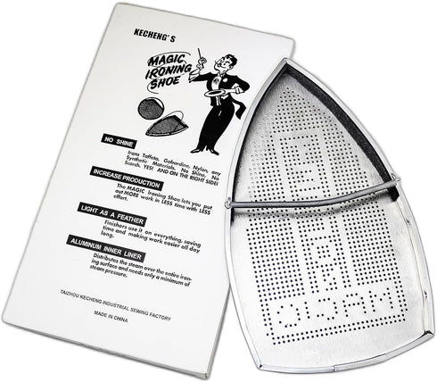 FQTANJU 2PCS Cover Iron Shoe for Electric Iron, Aluminum Ironing Shoe Compatible with Most Electric Steam Iron, Ironing Aid Board Protect Fabrics ...