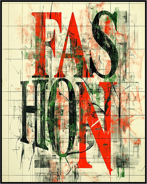Posterizer 1 pcs-modern typography abstract visuals-Fashion 4-Abstract & Modern Art- Gift for Women, Fashionistas, Designer Fashion Fans- unframed...