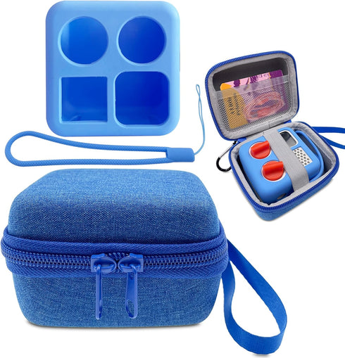 Hard Carrying Case and Silicone Skin Cover for YOTO Mini Screen-Free Bluetooth Audio Player, Compatible Accessories for Yoto Mini Make Your Own Ca...