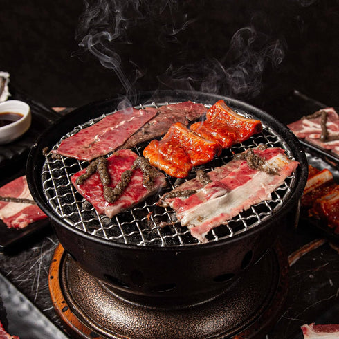 5pcs Round BBQ Grill Net 6.5" Dia Galvanized Iron Barbecue Mesh Mat for Baking Smoking Charcoal Grilling Roasting...