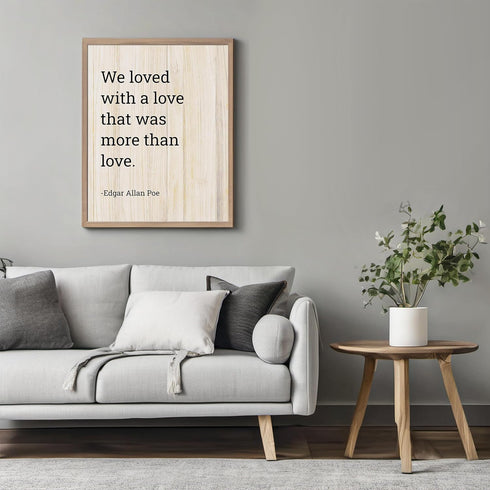 Posterizer 1 pcs-Edgar Allan Poe Quote-Annabel Lee Poem-Quotes and Poems-Romantic Art-Gift for Teachers-Decor for Home & Office- UNFRAMED Wall Art...