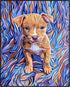 Posterizer 1 pcs-A pop art portrait of a dog-with a vibrant, abstract background -1-Art for Animal Lovers-Collectibles & Fine Art-Decor for Home &...