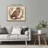 Posterizer 1 pcs- Brown owl sitting on a twig Print-Art for Animal Lovers-Floral Botanical Art- Gift for Men Women Entrepreneur Teens-Living Room ...