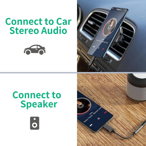 COOYA USB C to 3.5mm Audio Jack for Samsung S20 FE S21 S22 5G OnePlus 8T Headphone Adapter USB C to Aux Dongle Stereo Earphone Connector for iPad ...