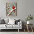 Posterizer 1 pcs-little bird in snowy winter scene-oil painting style -2-Art for Animal Lovers-Landscape & Nature Art-Decor for Home & Office- unf...